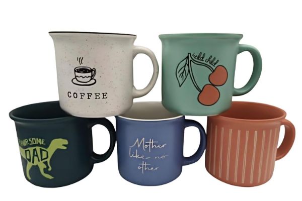 Picture of 323-023 Various Pattern Ceramic Coffee Mug (400ml)