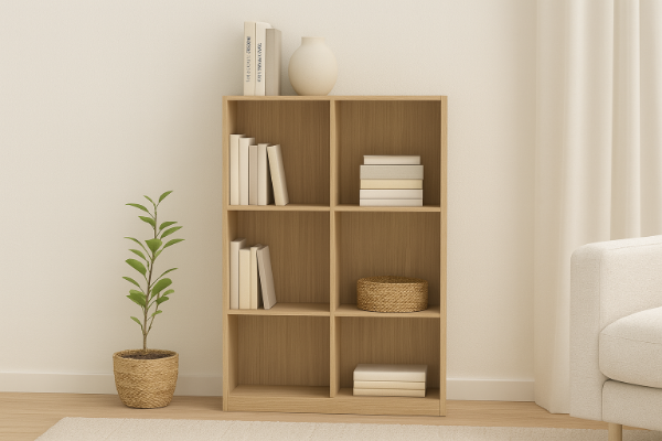 Picture of MOOK 121x80cm Bookshelf (Light Oak)