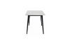 Picture of MIKASA 120 Sintered Stone Top 5PC Dining Set (Crisp-White Table + 4 Dark Grey Chairs)