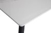 Picture of MIKASA 120 Sintered Stone Top 5PC Dining Set (Crisp-White Table + 4 Dark Grey Chairs)