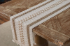 Picture of 376-006 Jute-Striped Woven Table Runner/Bed Runner with Tassel - 30cmx240cm