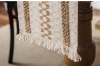 Picture of 376-006 Jute-Striped Woven Table Runner/Bed Runner with Tassel - 30cmx240cm
