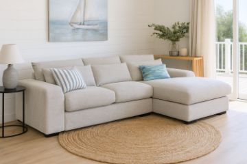 Picture of SIREN Sectional Chenille Fabric Sofa