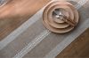Picture of Jacquard Geometric Pattern Table Runner/Bed Runner in 2 Sizes (Light Brown)