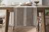 Picture of Jacquard Geometric Pattern Table Runner/Bed Runner in 2 Sizes (Light Brown)