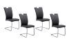 Picture of EDAN High Back Dining Chair with Powder Coating Base (Elegant Black) - 4 Chairs in 1 Carton