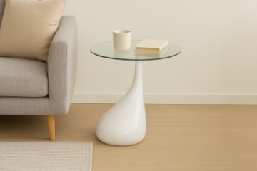 Picture of JUPITER Fiber Glass Side Table (White)