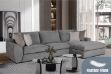 Picture of HAYVA Feather-Filled Fabric Sectional Sofa