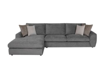 Picture of HAYVA Feather-Filled Fabric Sectional Sofa
