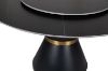 Picture of ORBIT 135 Round Black Sintered Stone Dining Table with Lazy Susan