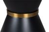 Picture of ORBIT 135 Round Black Sintered Stone Dining Table with Lazy Susan