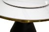 Picture of ORBIT 150 Round White Sintered Stone Dining Table with Lazy Susan