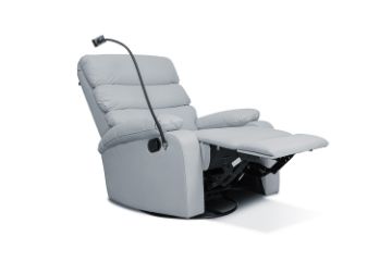 Picture of OLIVIO 360° Swivel Manual Recliner Lounge Chair With Mobile Holder (Grey)