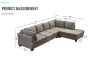 Picture of LIBERTY Sectional Fabric Sofa (Light Grey)