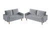Picture of HAROLD 3 Seater Fabric Sofa (Light Grey)
