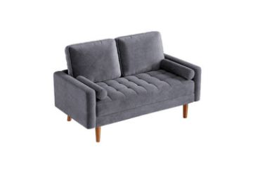 Picture of HAROLD Fabric Sofa Range (Grey) - 2 Seater