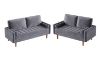 Picture of HAROLD 3 Seater Fabric Sofa (Grey) 