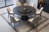 Picture of ORBIT 1.35M 5PC/7PC Round Rotating Sintered Stone Top Dining Set (Black Top)