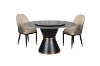 Picture of ORBIT 1.35M 5PC/7PC Round Rotating Sintered Stone Top Dining Set (Black Top)