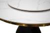 Picture of ORBIT 1.5M 5PC/7PC Round Rotating Sintered Stone Top Dining Set (White Top)