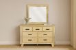 Picture of AKAROA 7-Drawer Solid Acacia Wood Dresser with Mirror