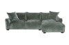 Picture of ROTTERDAM Fabric Chaise Facing Right Sofa (Green) 