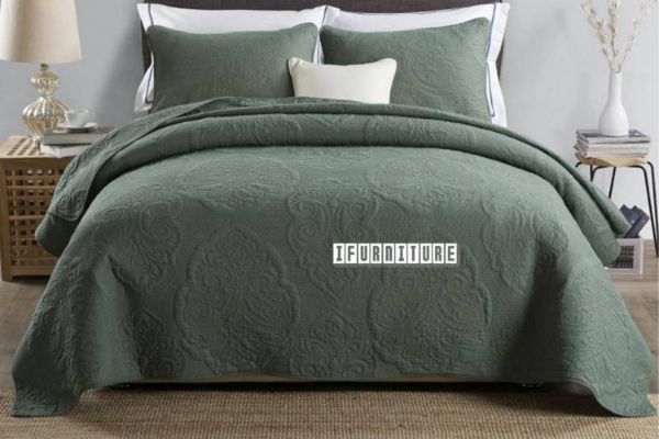 Picture of BES006 Cotton Quilted Bedspread 3PC Set