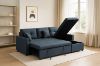 Picture of DARIA Reversible Sectional Sofa/Sofa Bed with Storage and Cup Holders