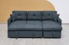 Picture of DARIA Reversible Sectional Sofa/Sofa Bed with Storage and Cup Holders