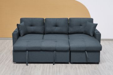 Picture of DARIA Reversible Sectional Sofa/Sofa Bed with Storage and Cup Holders