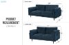 Picture of BAMBERG 3/2 Seater Fabric Sofa Range - 3+2 Seater