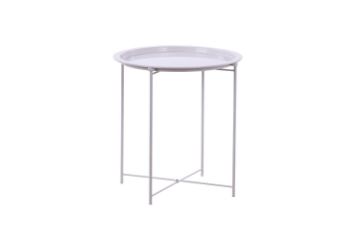 Picture of NAGOYA Removable Round Tray Side Table (White)