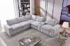 Picture of LUXEON Sectional Modular Sofa with Ottoman & Storage Console Hidden Cup Holders & Wireless Charging & USB Ports
