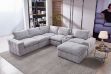 Picture of LUXEON Sectional Modular Sofa Range with Ottoman & Storage Console Hidden Cup Holders & Wireless Charging & USB Type-C Ports