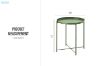 Picture of VENCO Removable Round Tray Side Table 