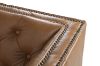 Picture of FLOOR MODEL CLEARANCE] VICTOR Tuxedo Style Full 100% Genuine Leather 4 Seater Sofa (Brown)