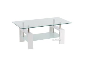 Picture of  [FLOOR MODEL CLEARANCE] HORIZON Glass Coffee Table (White)