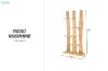 Picture of 650-007 200x100cm Handmade Teak Root 4-Tier Shelf