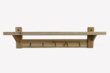 Picture of [FLOOR MODEL CLEARANCE] AMY 74cm Wall Shelf with Hooks