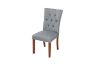 Picture of [FLOOR MODEL CLEARANCE] SOMMERFORD Tufted Fabric Upholstered Dining Chair (Dark Grey)