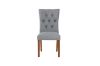 Picture of [FLOOR MODEL CLEARANCE] SOMMERFORD Tufted Fabric Upholstered Dining Chair (Dark Grey)
