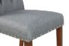 Picture of [FLOOR MODEL CLEARANCE] SOMMERFORD Tufted Fabric Upholstered Dining Chair (Dark Grey)