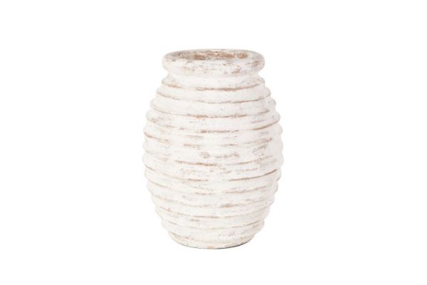 Picture of Terracotta Vase (White)