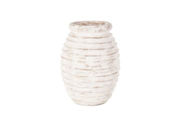 Picture of 650-005 Terracotta Vase (White) - 23x30