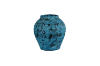 Picture of 363-010 Abstract Art Blue and Black Ceramic Vase