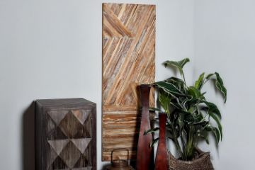 Picture of 650-022 Teak Root Home Wall Decor - Linear Wall Sculpture
