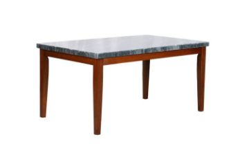 Picture of [FLOOR MODEL CLEARANCE] SOMMERFORD 163 Marble Top Dining Table (Black)