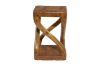 Picture of ROOTRA Handcrafted Teak Root Abstract Twist Side Table/Stool