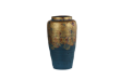 Picture of 363-021 Golden and Turquoise Dichroic Ceramic Vase