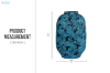 Picture of 363-009 Abstract Art Blue and Black Ceramic Vase